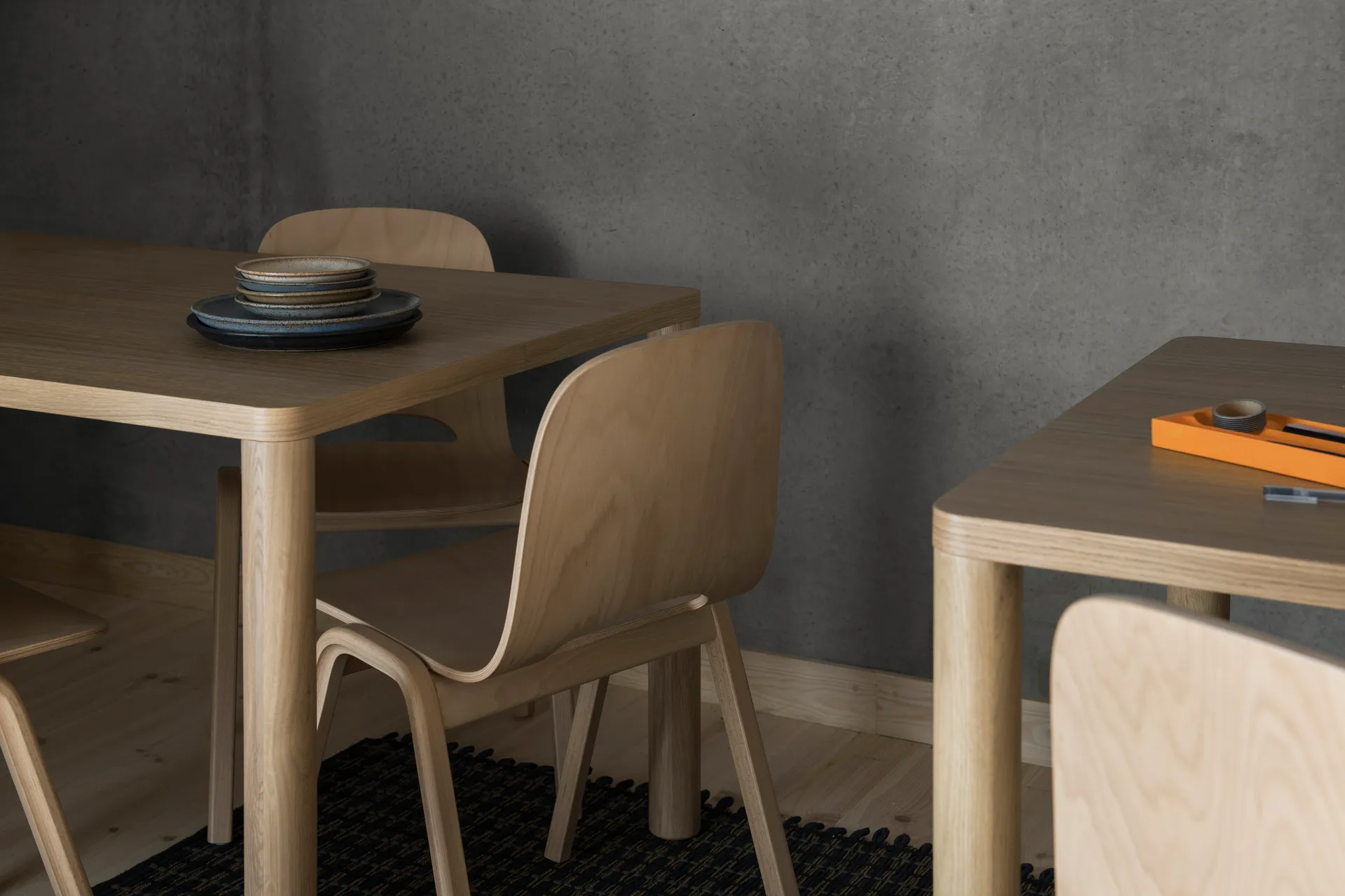 Touchwood stoel, Beukenhout Hem