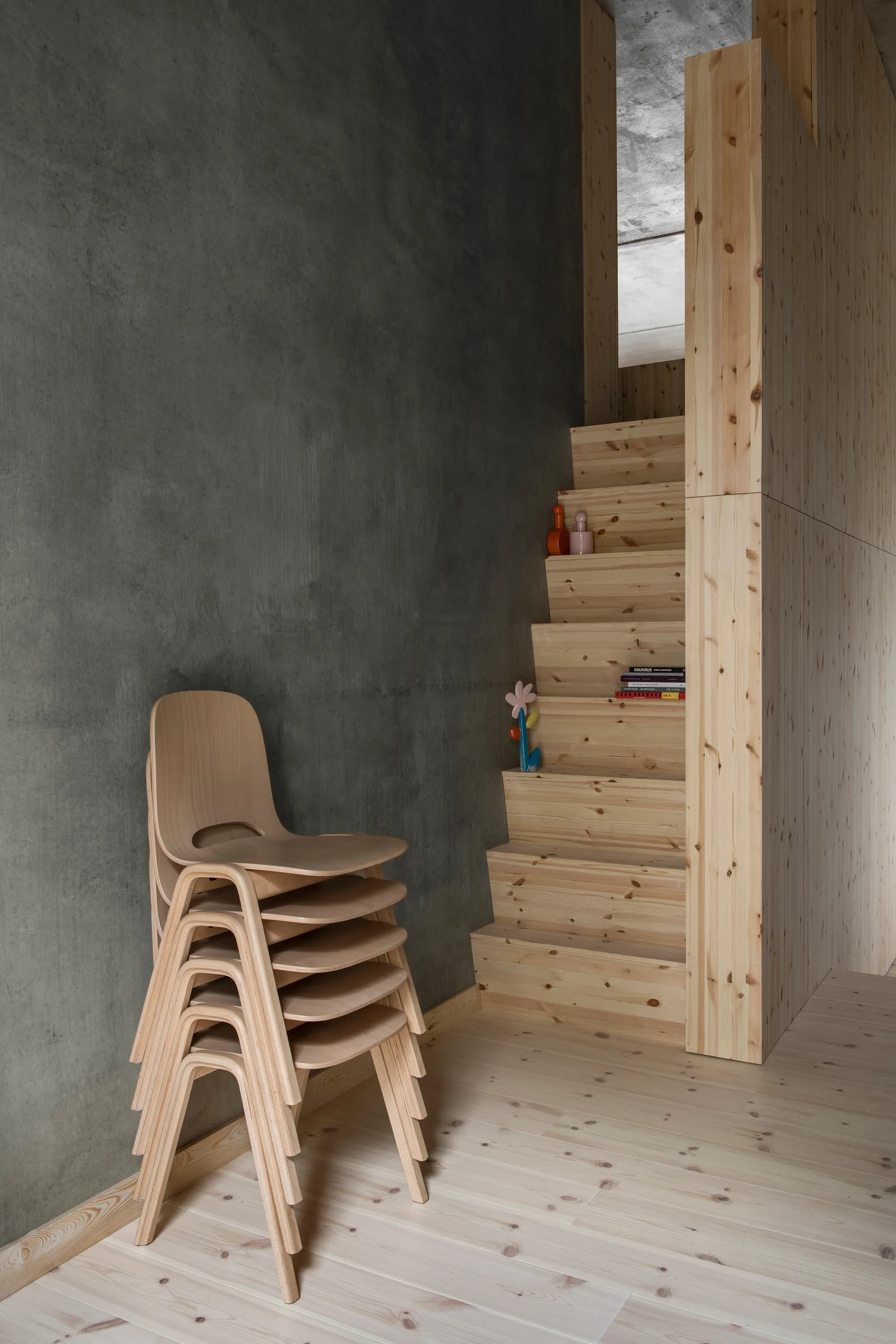 Touchwood stoel, Beukenhout Hem