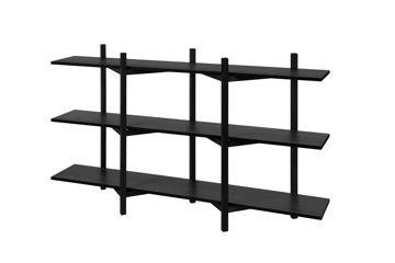 Zig Zag plank Low 175x100 cm - Black - Hem