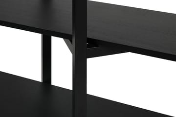 Zig Zag plank Media 194x57 cm - Black - Hem