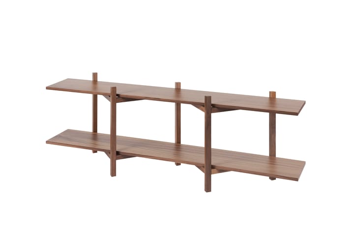 Zig Zag plank Media 194x57 cm, Walnoot Hem