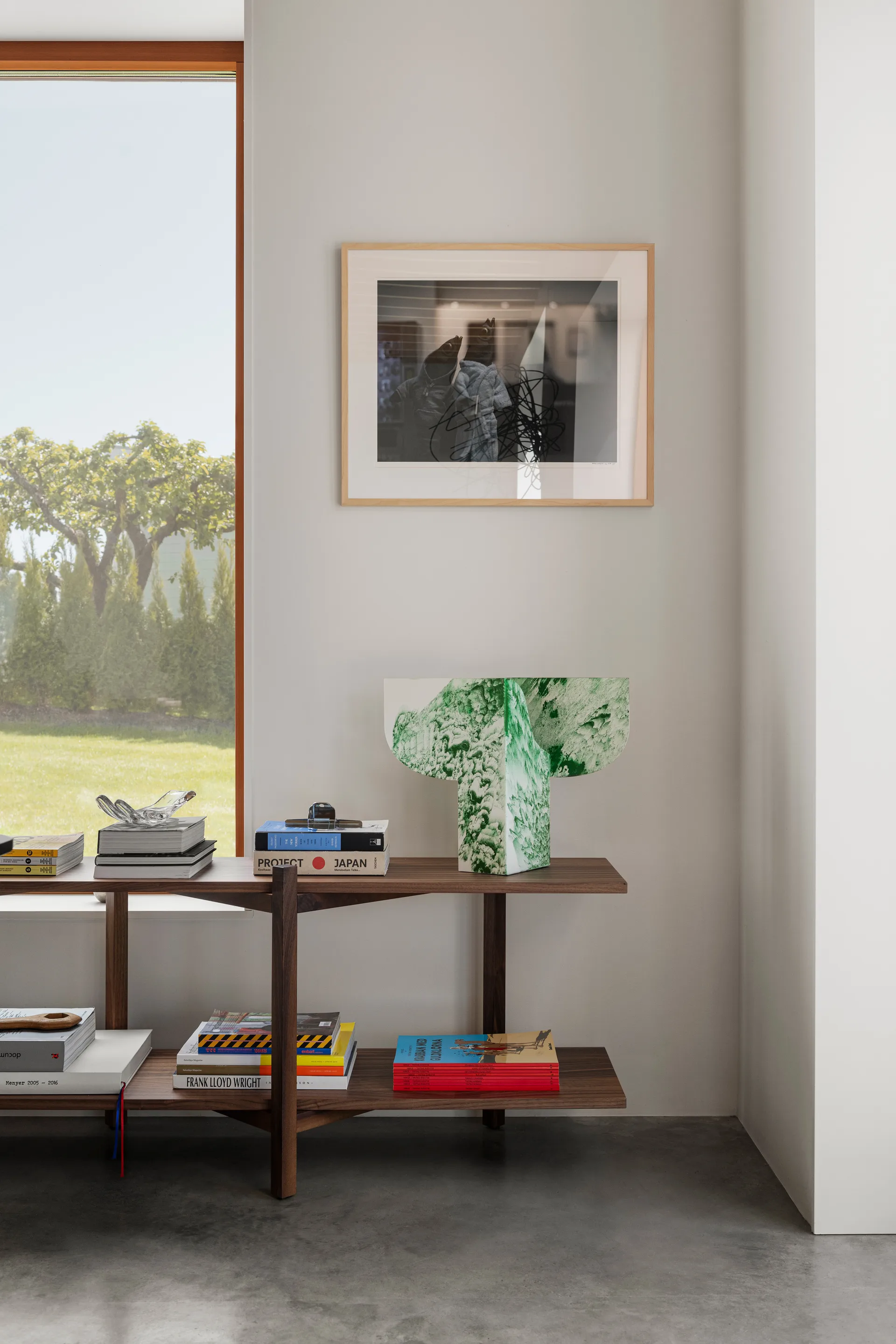 Zig Zag plank Media 194x57 cm, Walnoot Hem