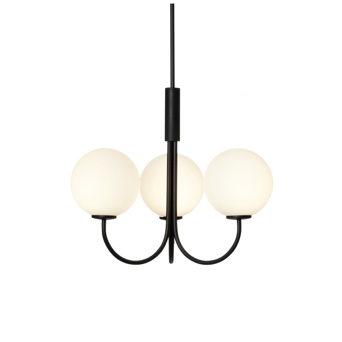 Herstal Ballon kroonluchter o 45 cm zwart | Scandinavisch Interieur | Hanglampen | Zwart