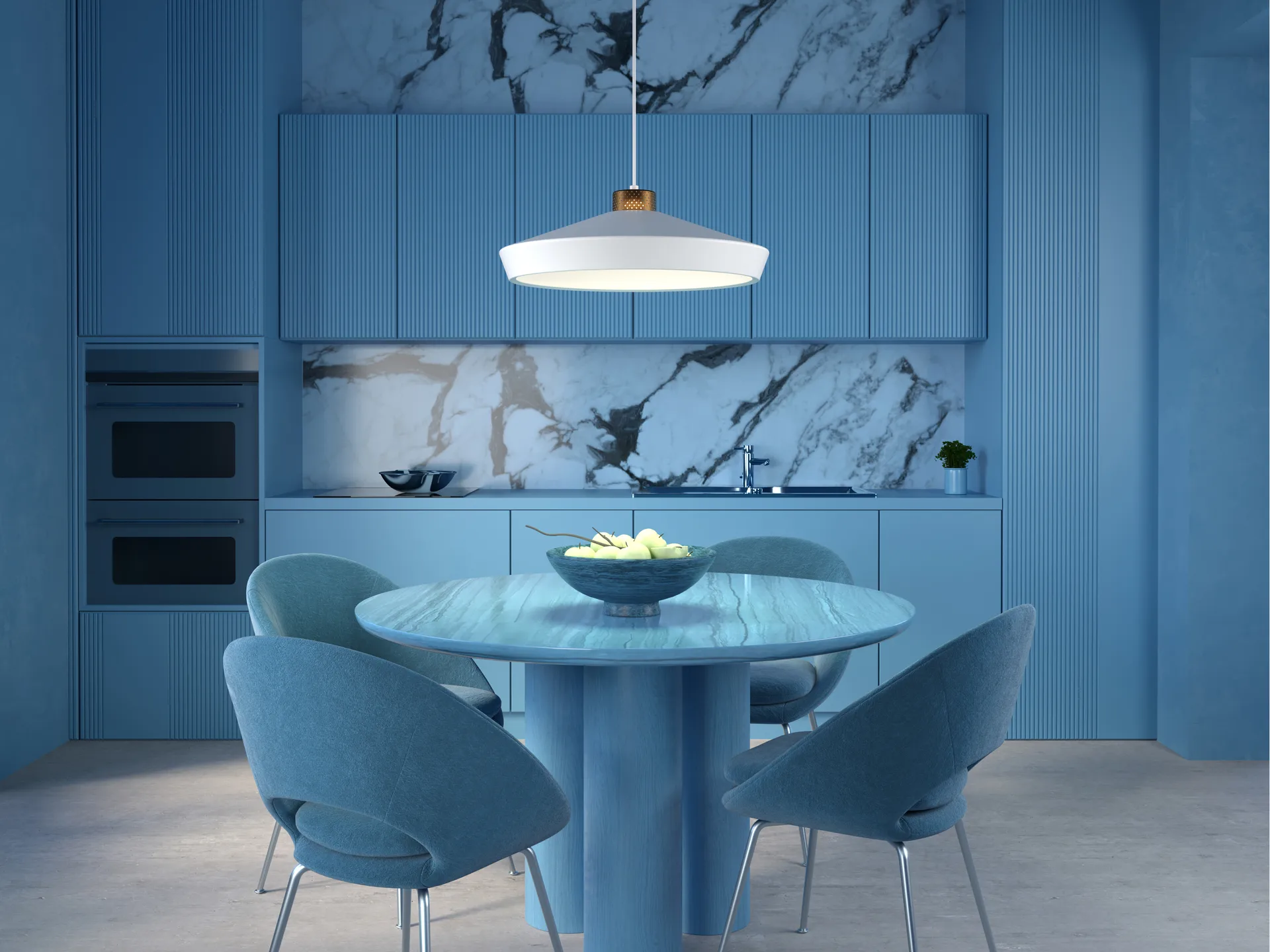 Edge hanglamp large, Matwit-brons Herstal