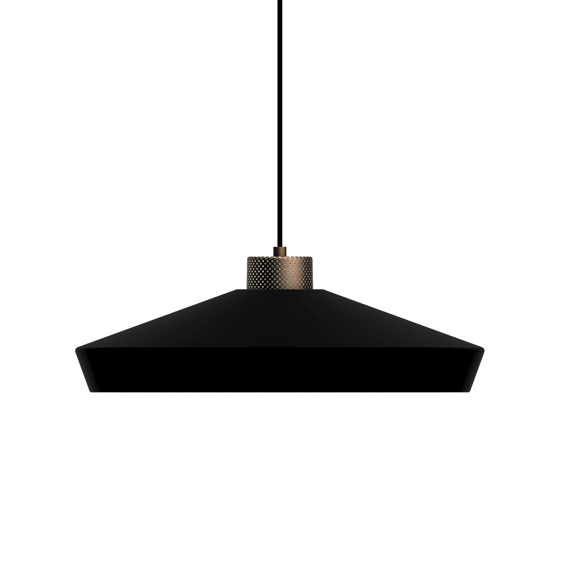 Edge hanglamp large, Matzwart-brons Herstal