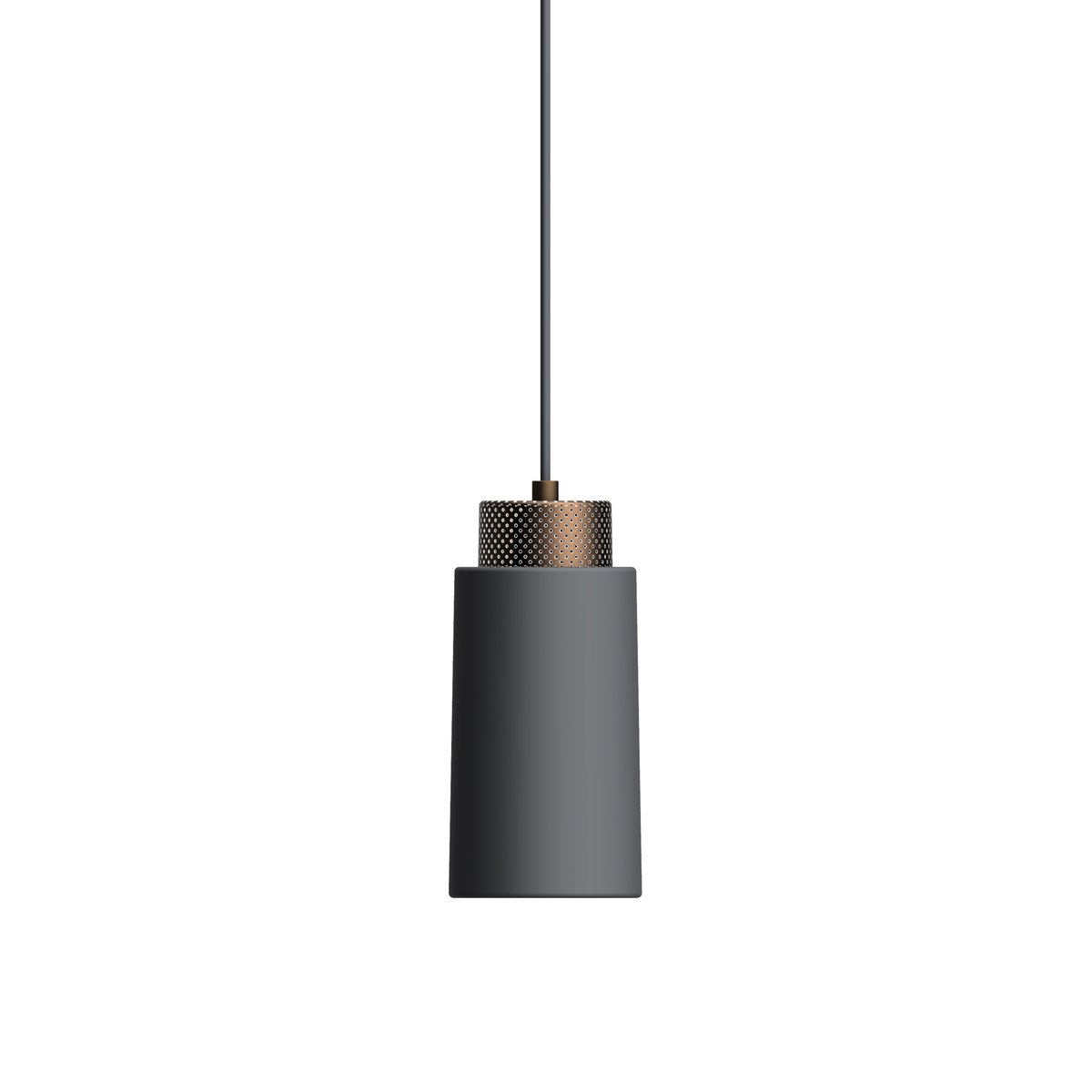 Herstal Edge hanglamp small Grafiet-brons