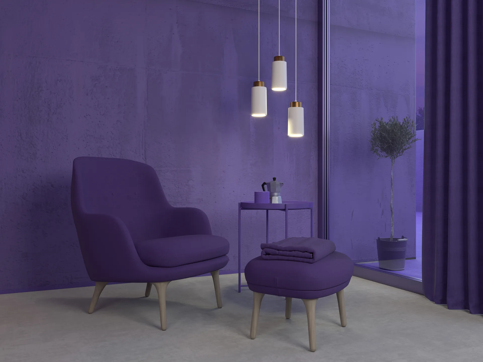 Edge hanglamp small, Matwit-brons Herstal