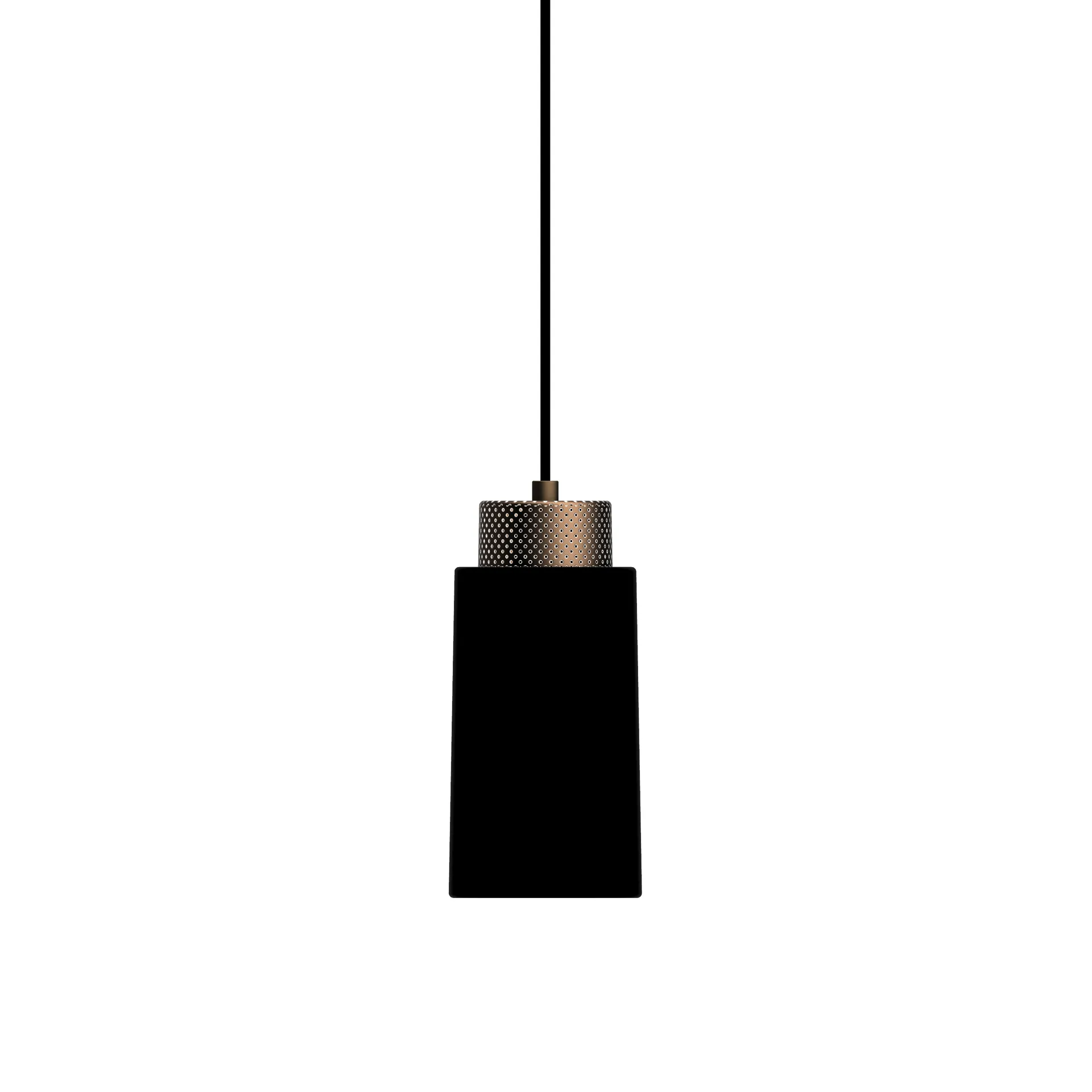 Edge hanglamp small, Matzwart-brons Herstal
