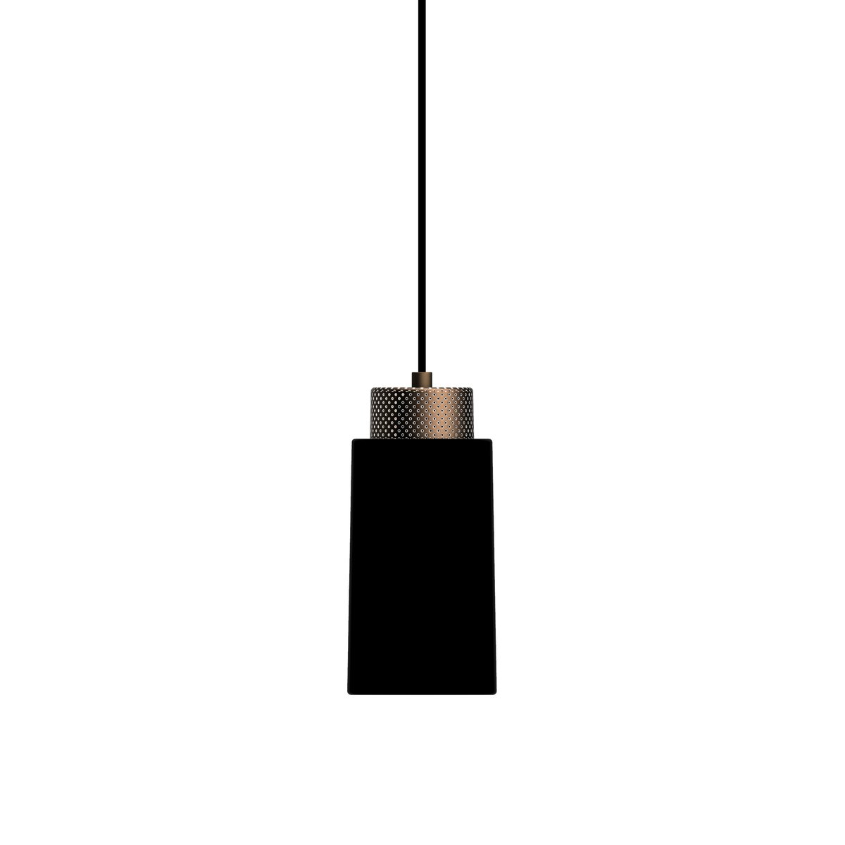 Herstal Edge hanglamp small Matzwart-brons