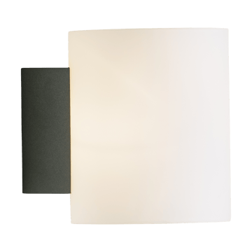 Evoke wandlamp klein - Antraciet-opal glas - Herstal