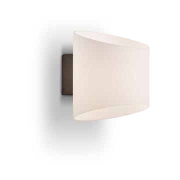 Evoke wandlamp ovaal - Antraciet-opaalglas - Herstal