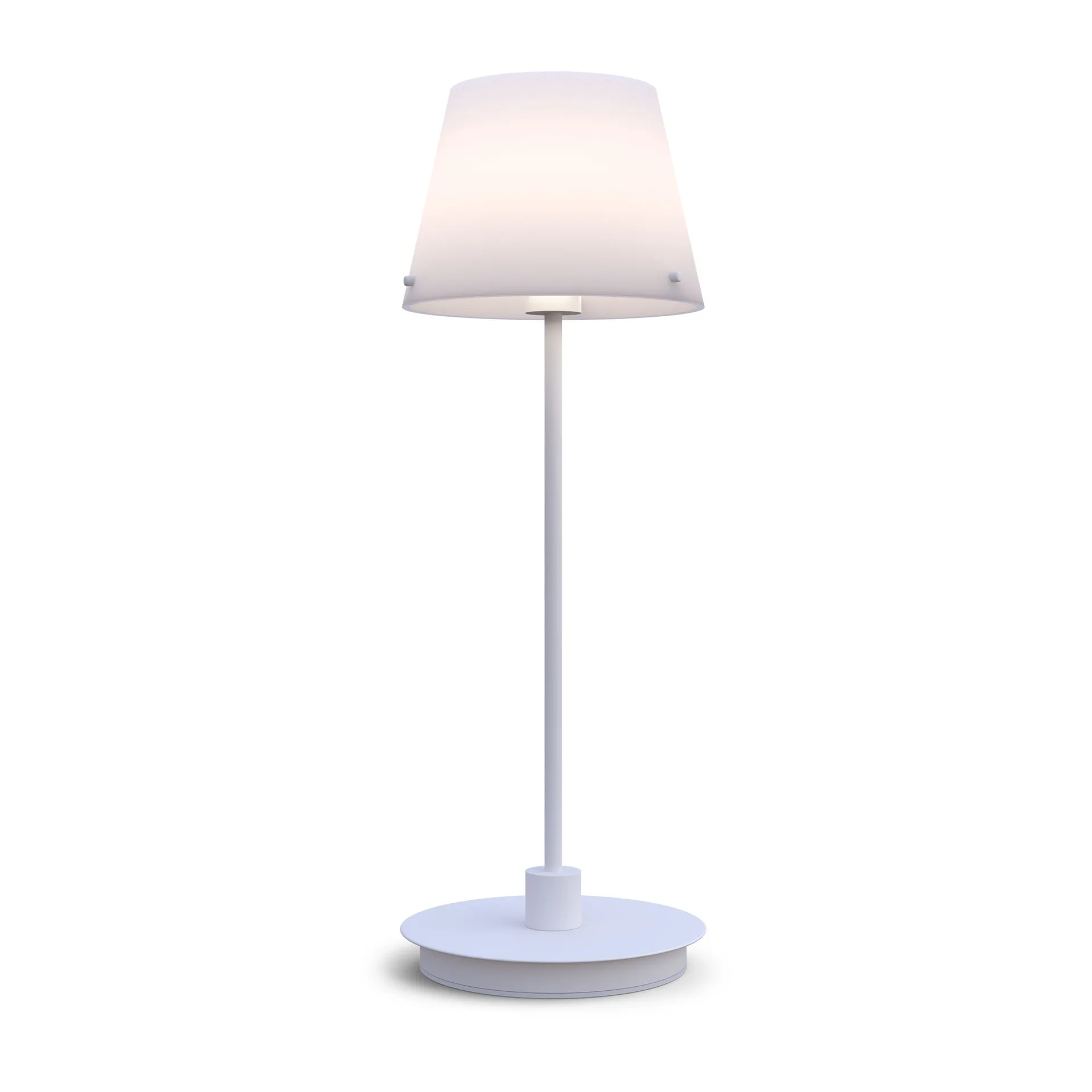 Gil il Grande tafellamp, Wit-opaalglas Herstal