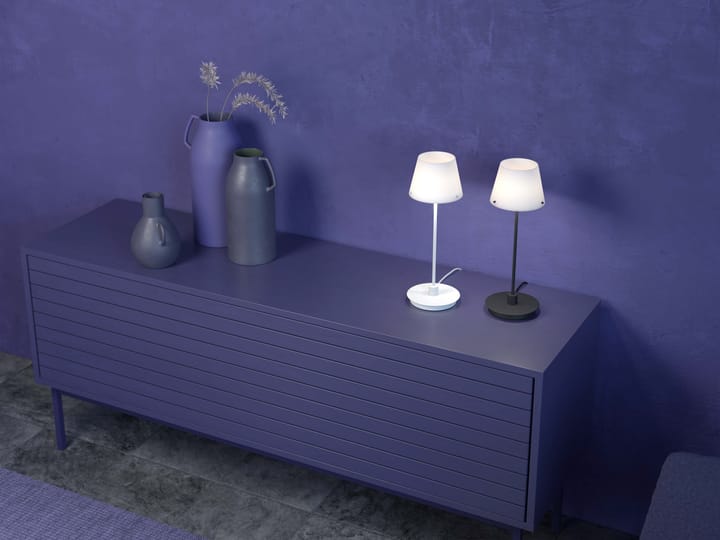 Gil il Grande tafellamp, Wit-opaalglas Herstal
