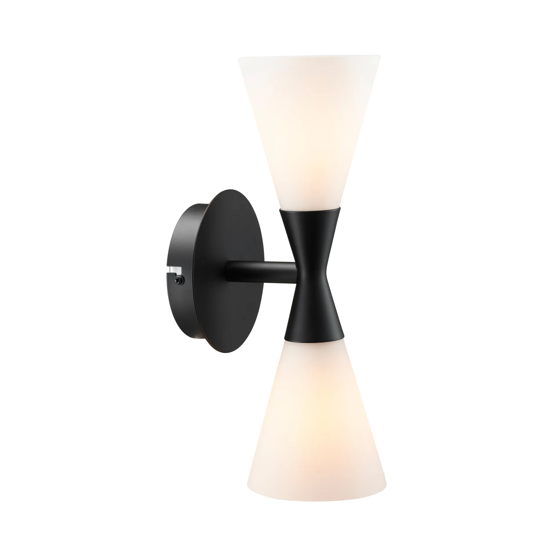 Harlekin duo wandlamp, Matzwart Herstal