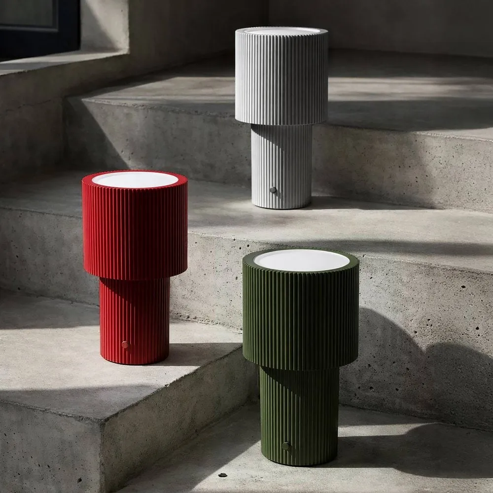 Iluma draagbare tafellamp, Rood Herstal