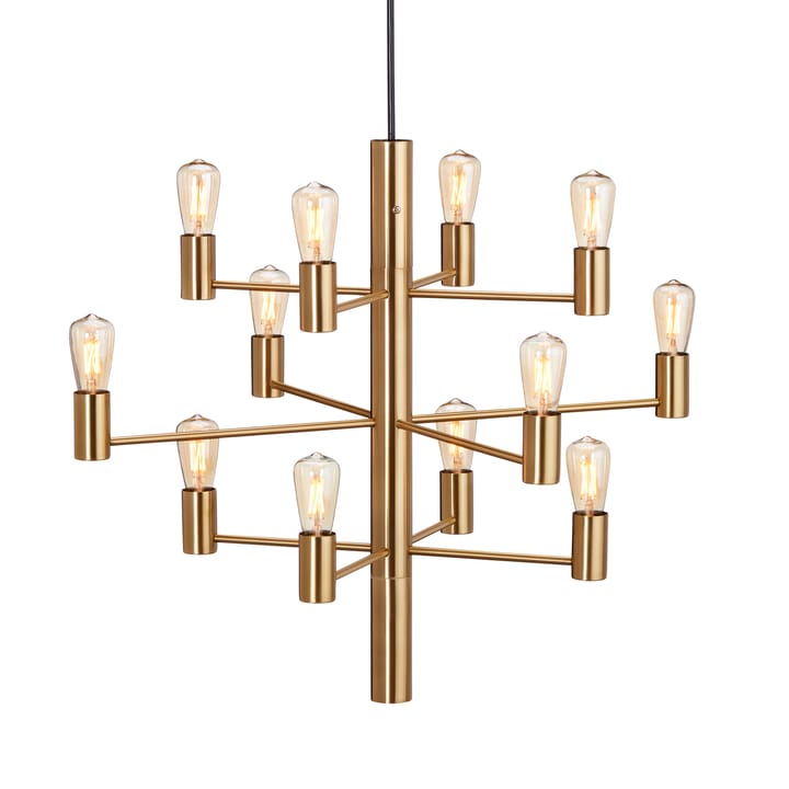 Manola 12 kroonluchter - Satin brass - Herstal