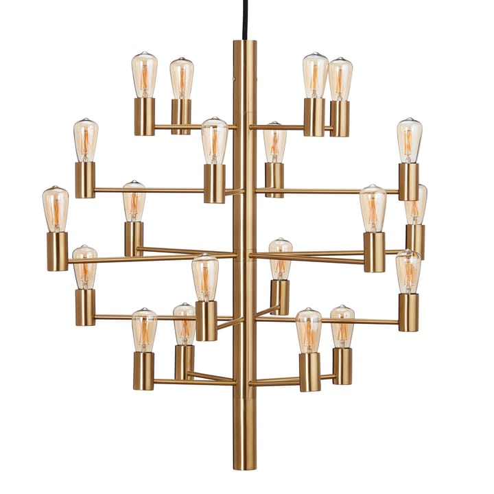 Manola 20 kroonluchter, Satin brass Herstal