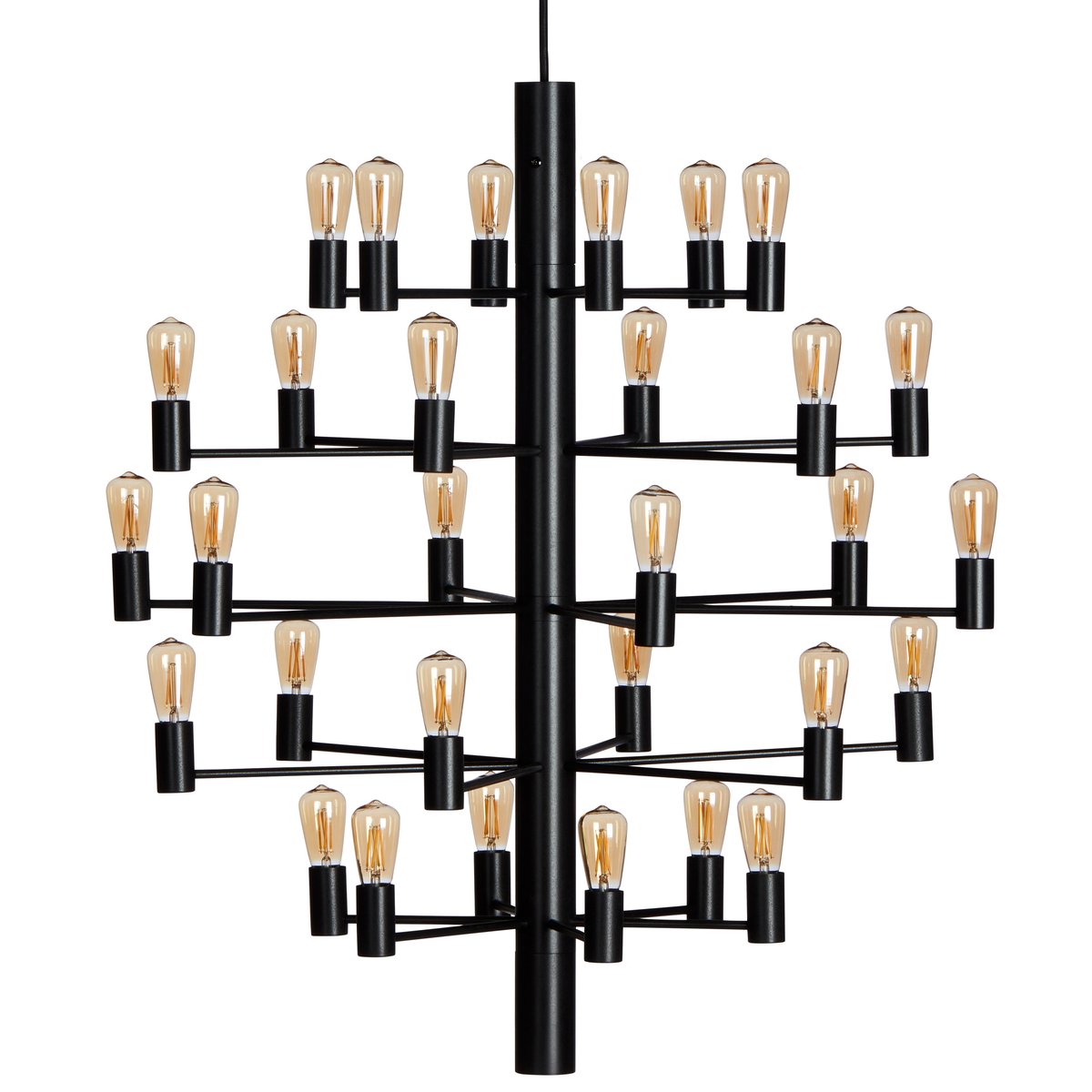 Herstal Manola 30 kroonluchter Zwart | Scandinavisch Interieur | Hanglampen | Zwart