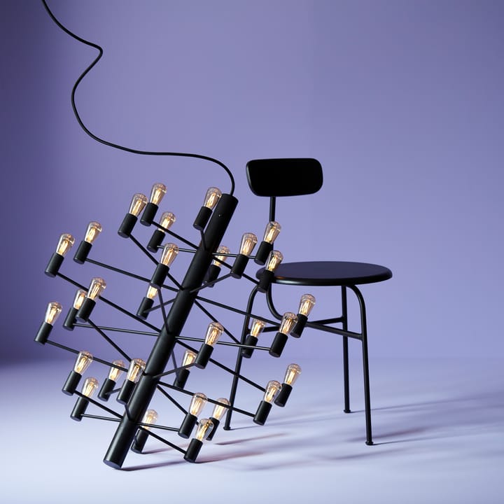 Manola 30 kroonluchter, Zwart Herstal
