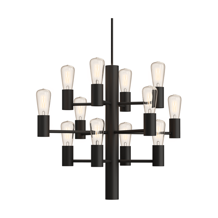 Manola Mini 12 kroonluchter - Zwart - Herstal