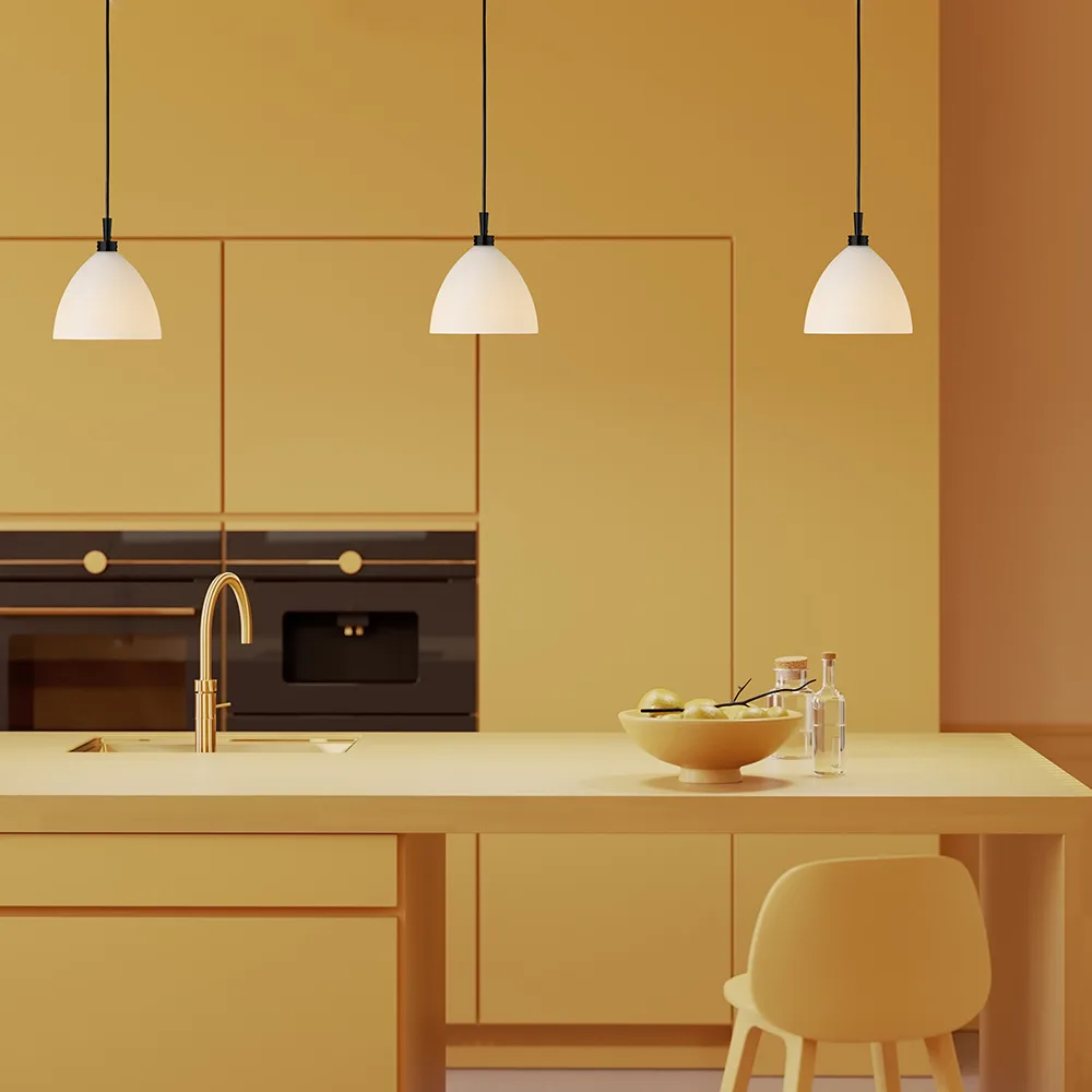 Mega Dove plafondlamp Ø16 cm, Zwart Herstal