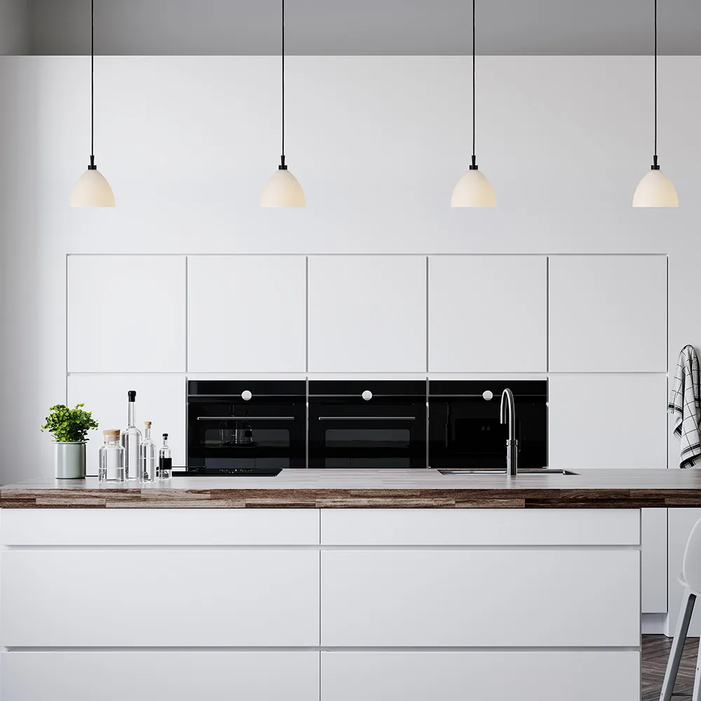 Mega Dove plafondlamp Ø16 cm, Zwart Herstal