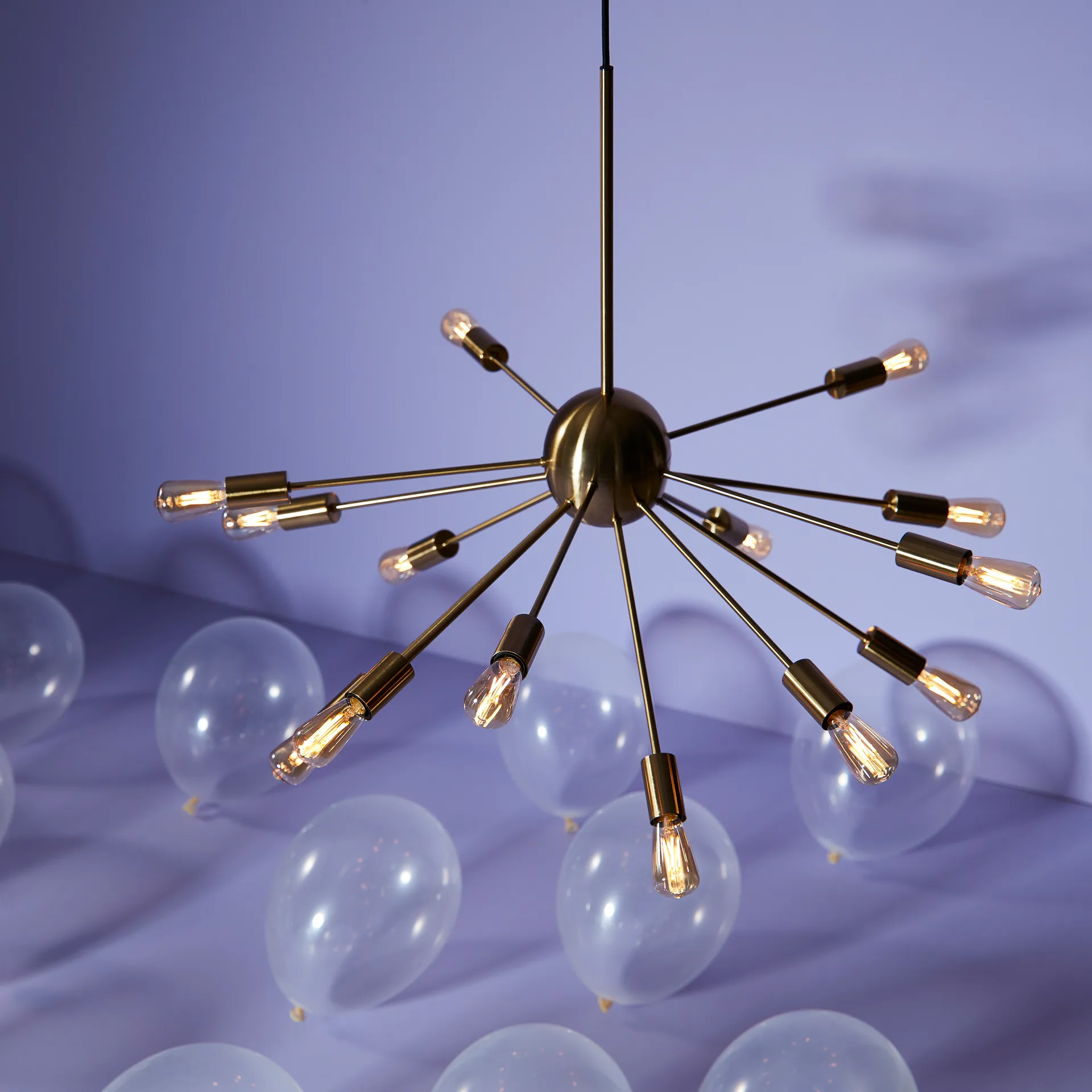 Mir plafondlamp, Zwart Herstal