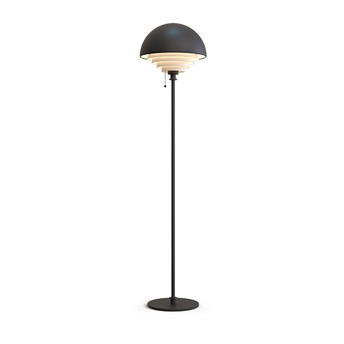 Herstal Motown vloerlamp 150 cm Zwart | Scandinavisch Interieur | Vloerlampen | Zwart