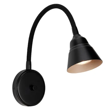 Relief muurlamp - Mat zwart - Herstal