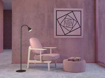 Relief vloerlamp 10W - Matzwart-grijsbeige - Herstal