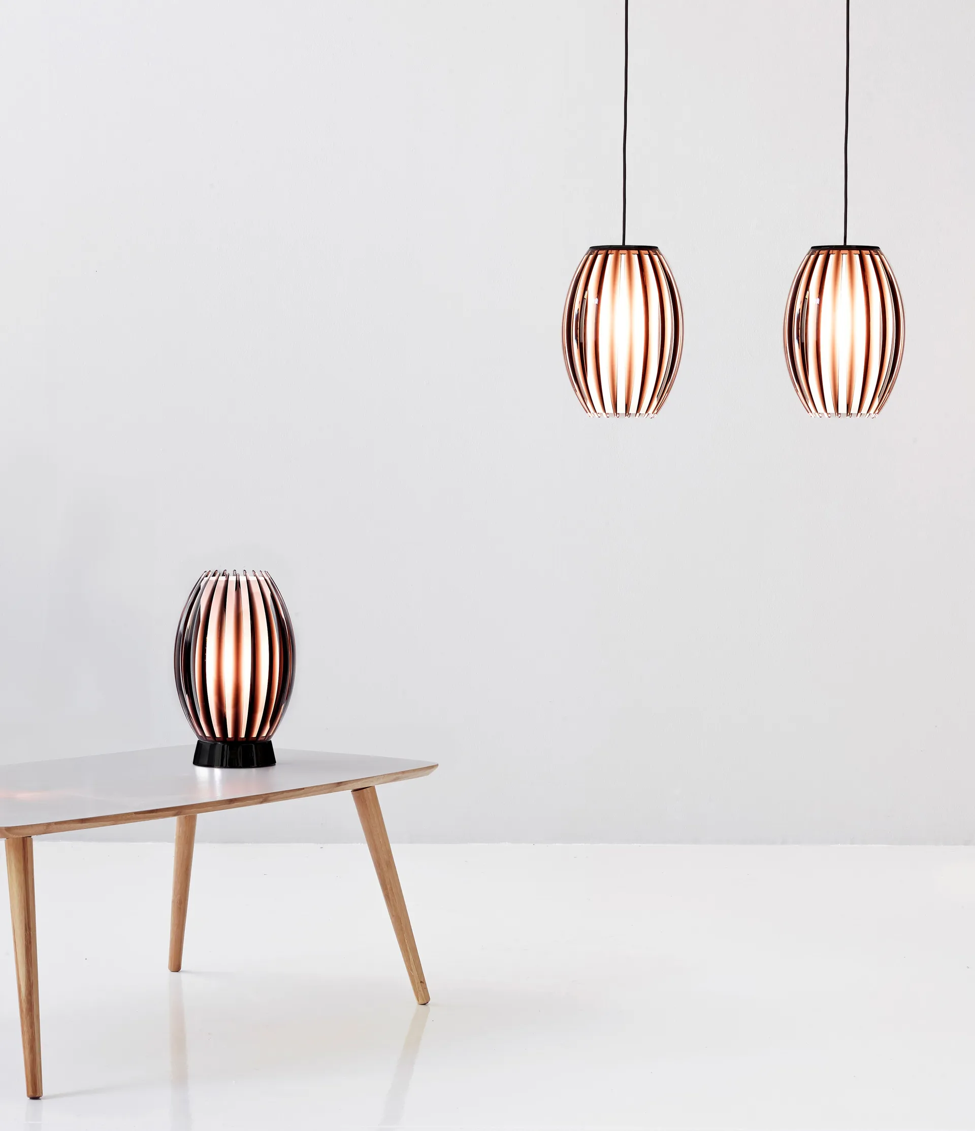 Tentacle tafellamp M 34 cm, Zwart-rookkleurig Herstal