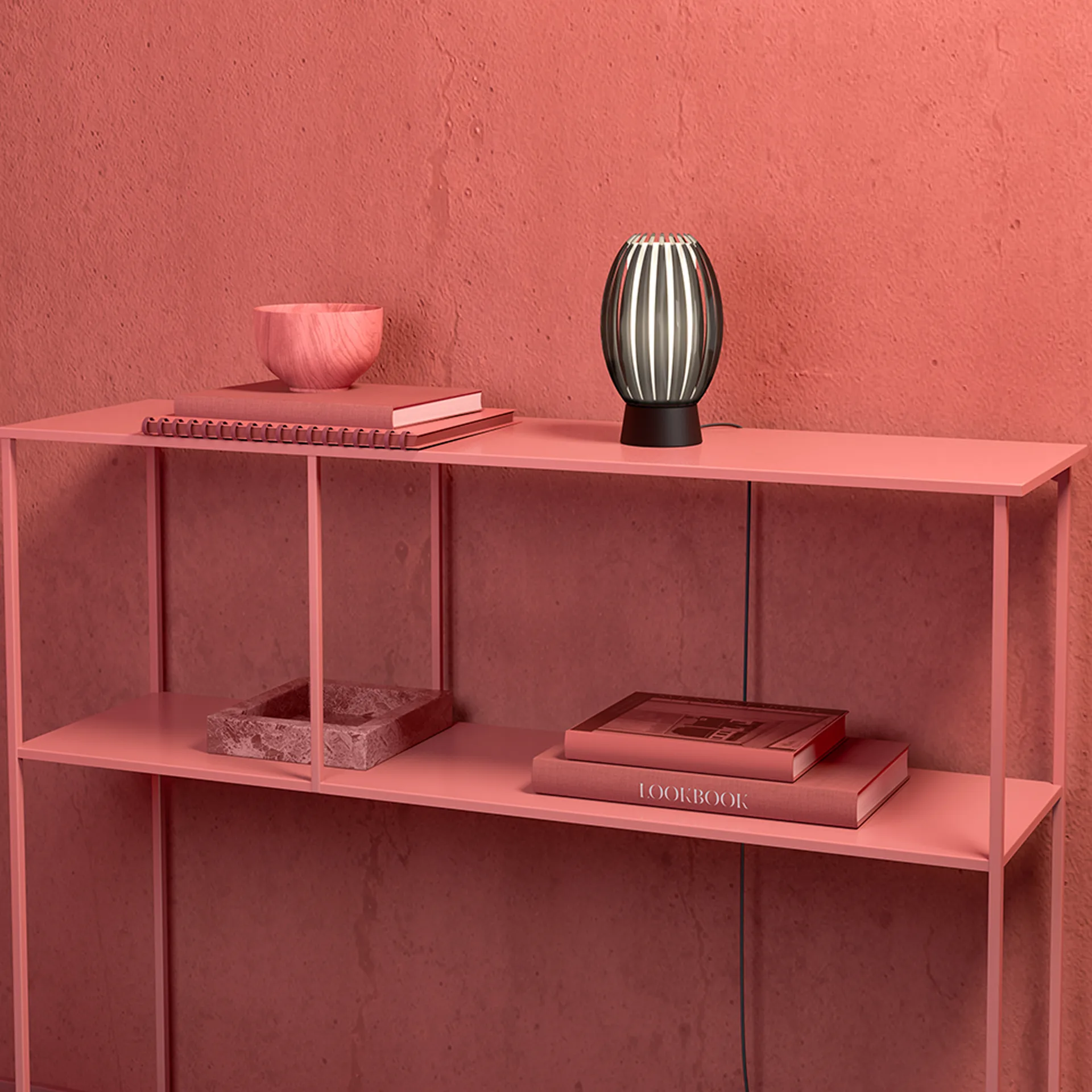 Tentacle tafellamp S 18,5 cm, Zwart-rookkleurig Herstal