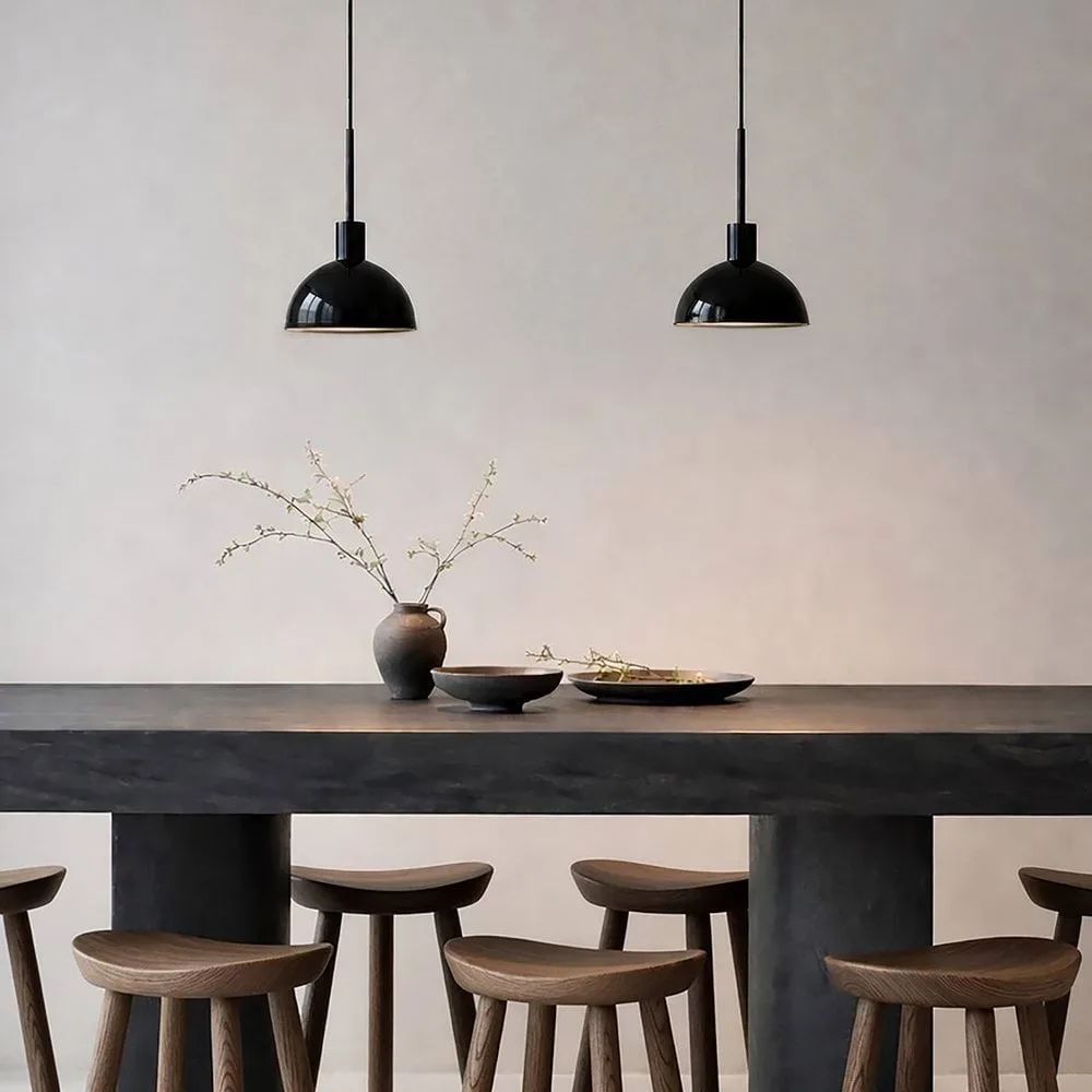 Vienda hanglamp, Hoogglans zwart Herstal