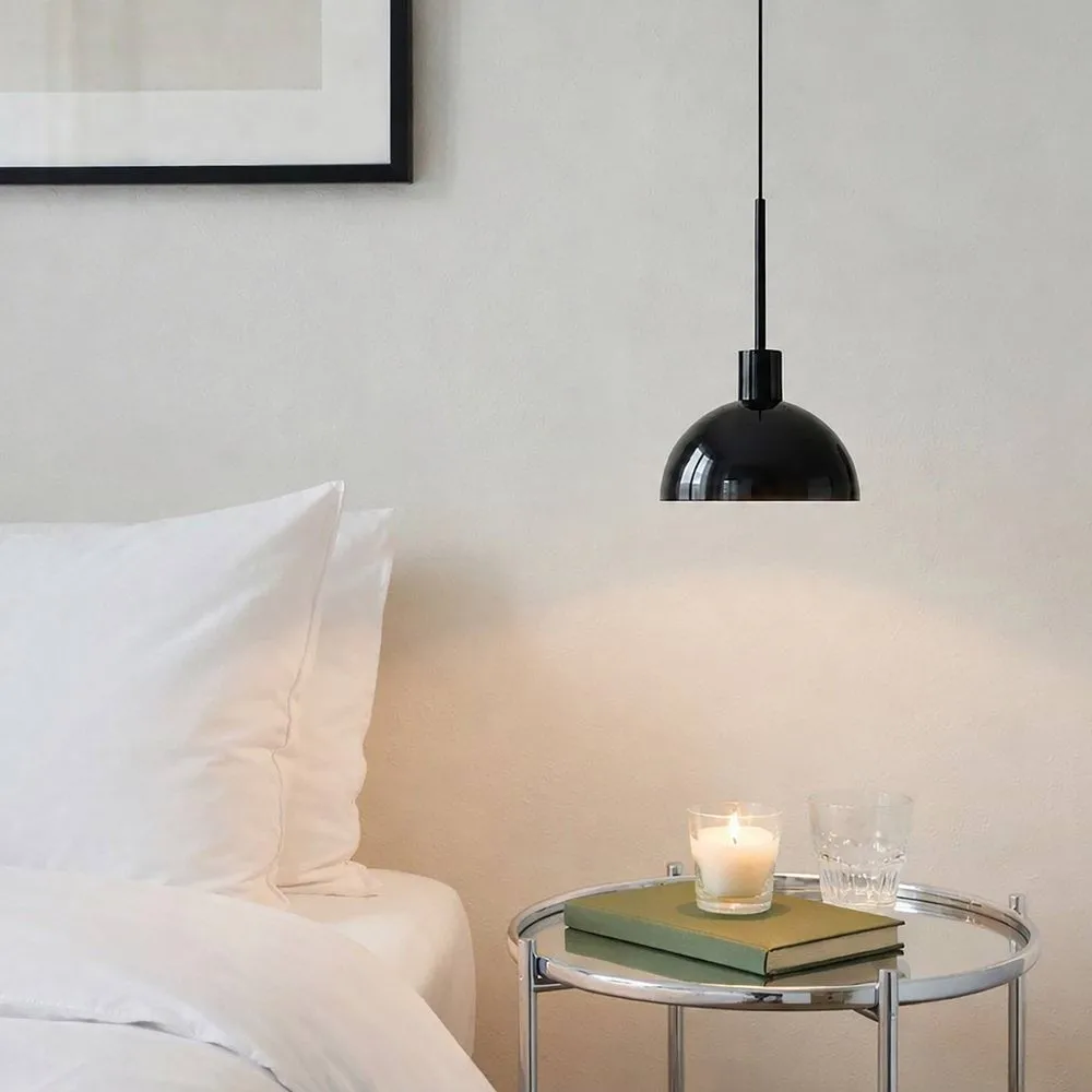 Vienda hanglamp, Hoogglans zwart Herstal