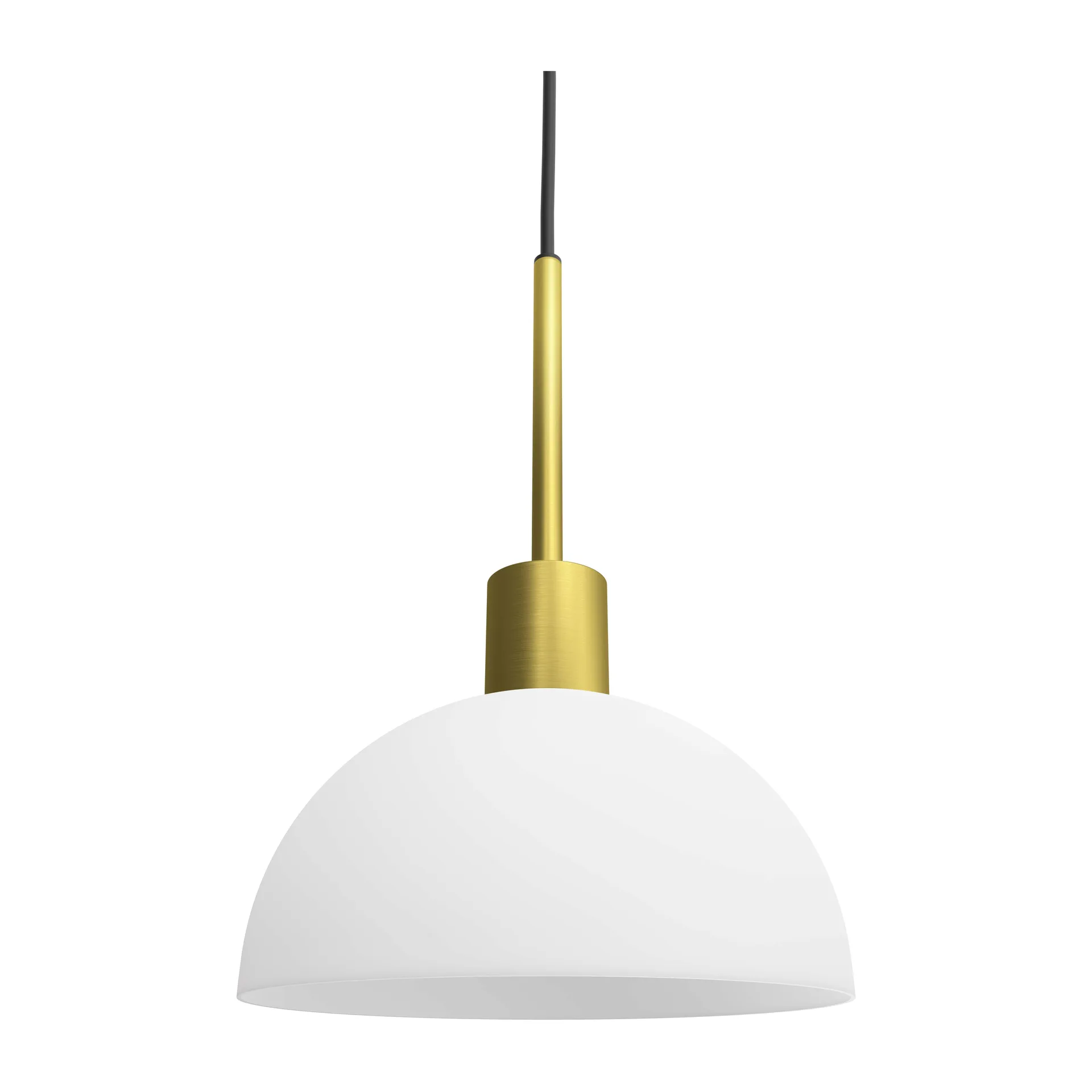 Vienda hanglamp, Messing-opaalglas Herstal