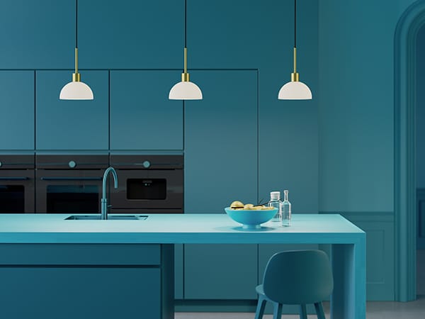 Vienda hanglamp, Messing-opaalglas Herstal