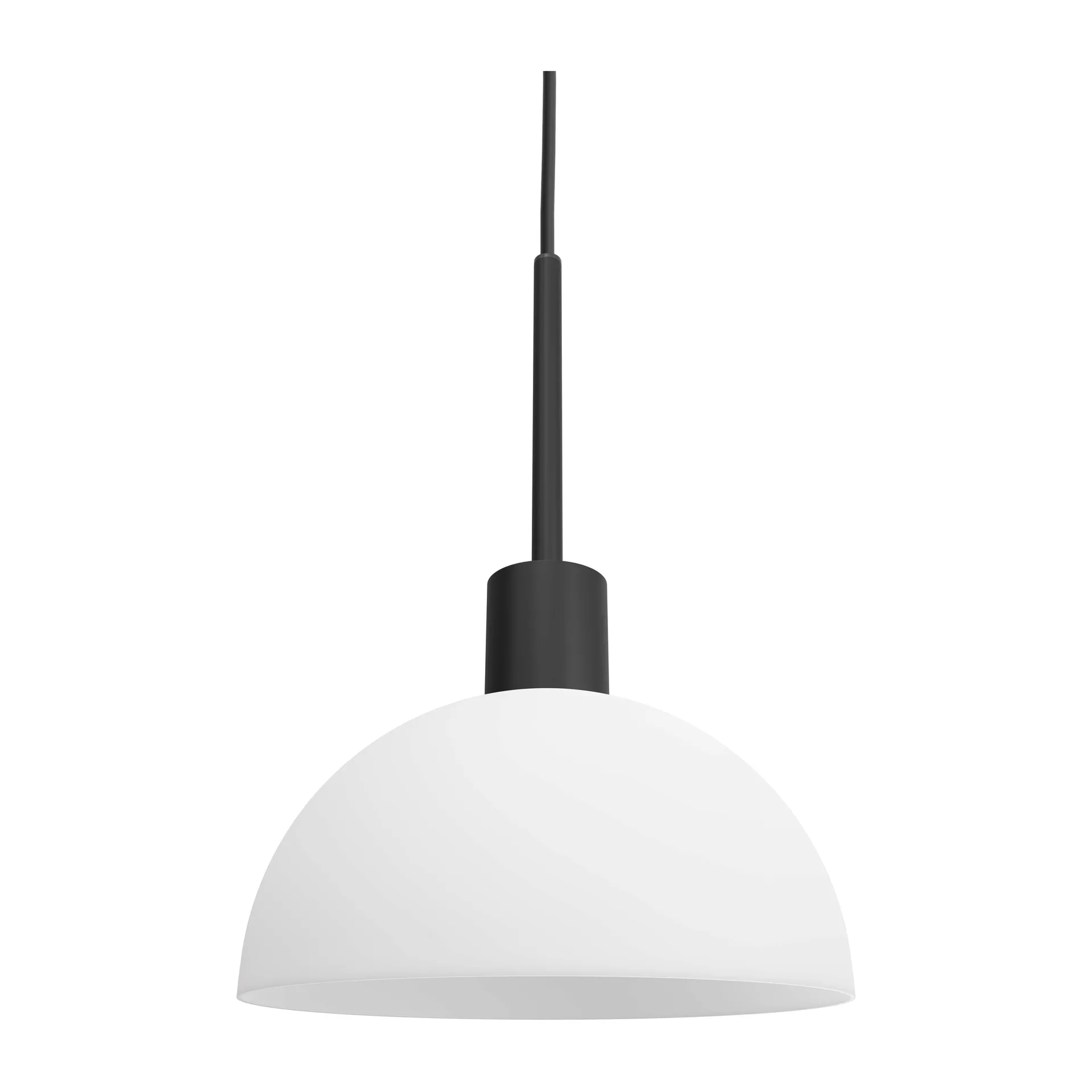 Vienda hanglamp, Zwart-opaalglas Herstal