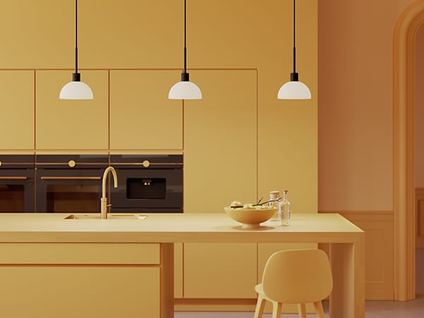 Vienda hanglamp, Zwart-opaalglas Herstal