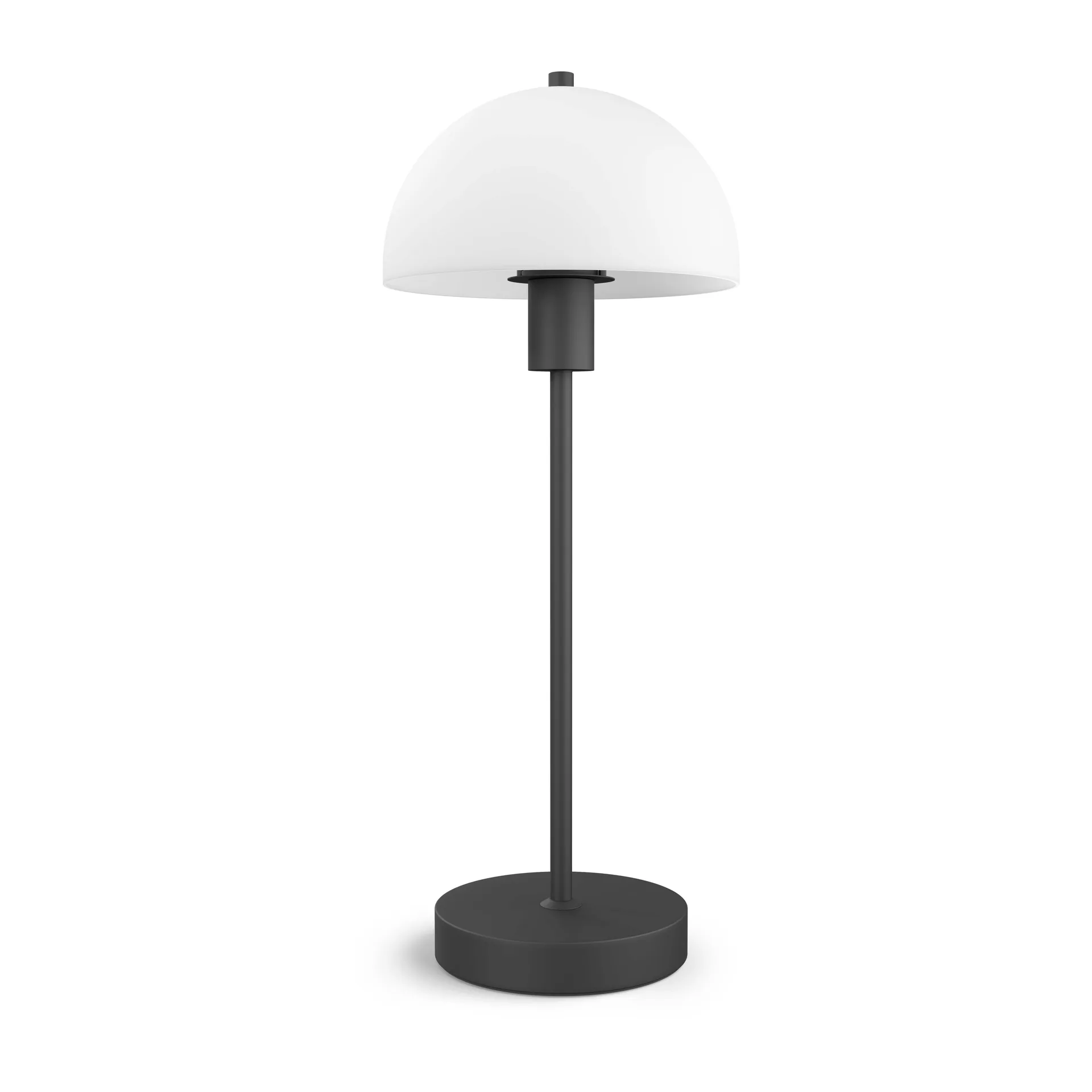 Vienda tafellamp 50 cm, Zwart-opaalglas Herstal