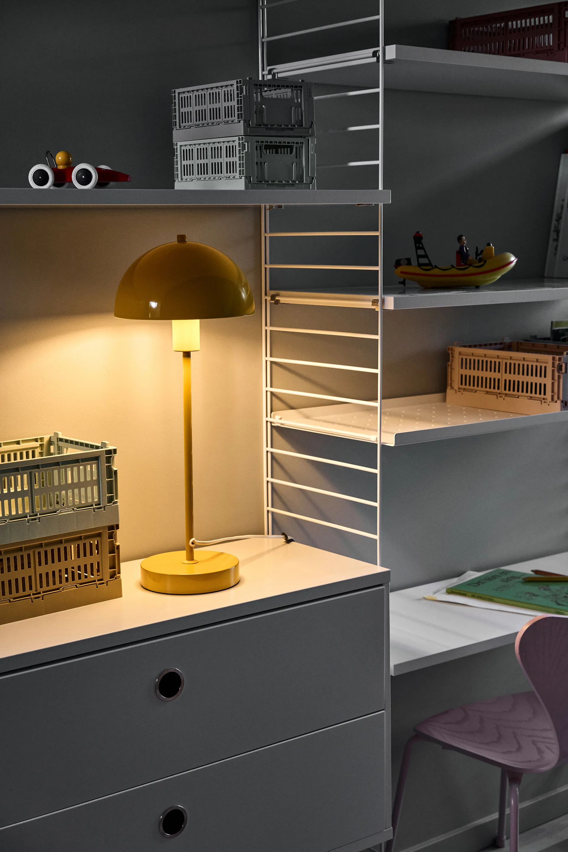 Vienda tafellamp, Mango yellow Herstal