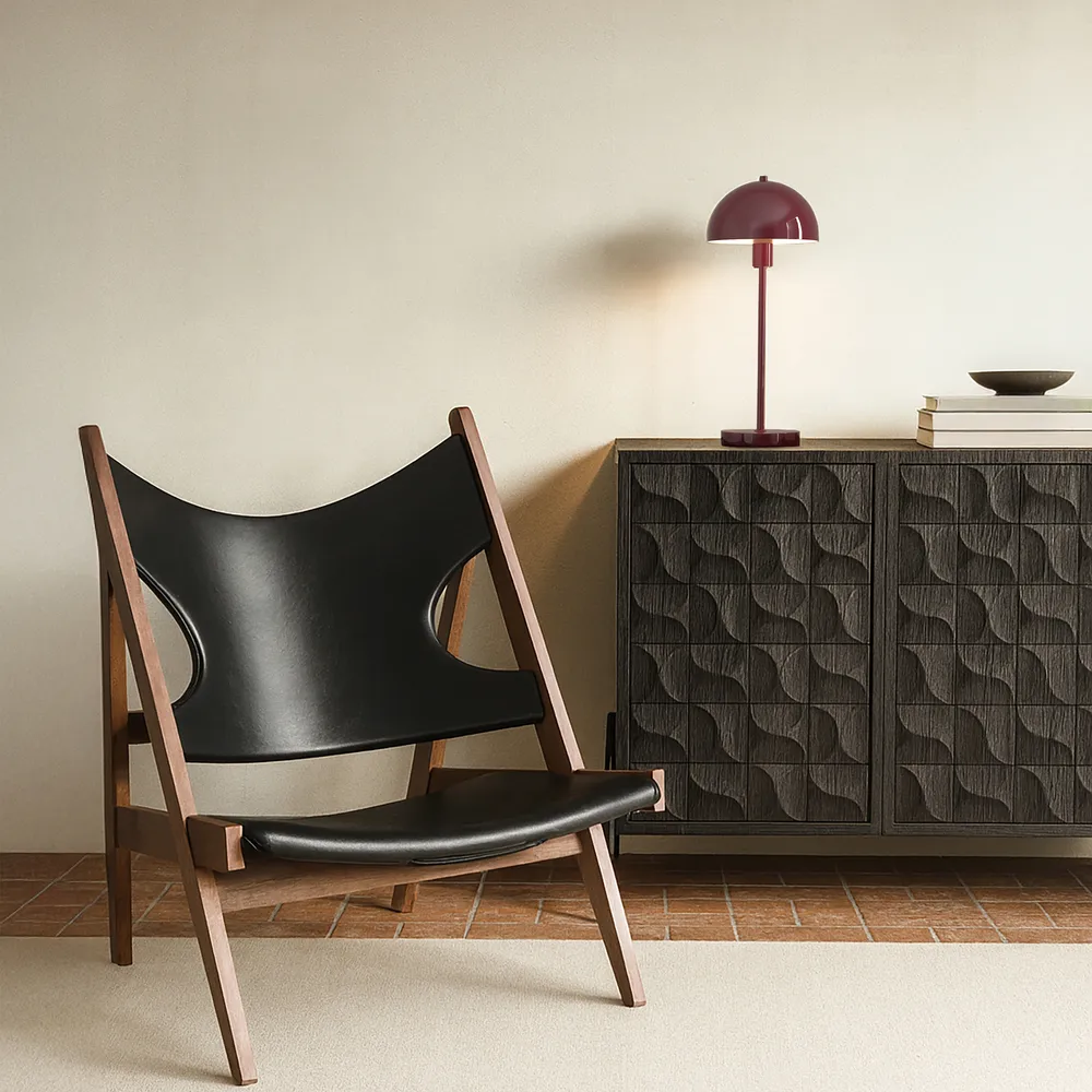 Vienda tafellamp, Valentijnrood Herstal