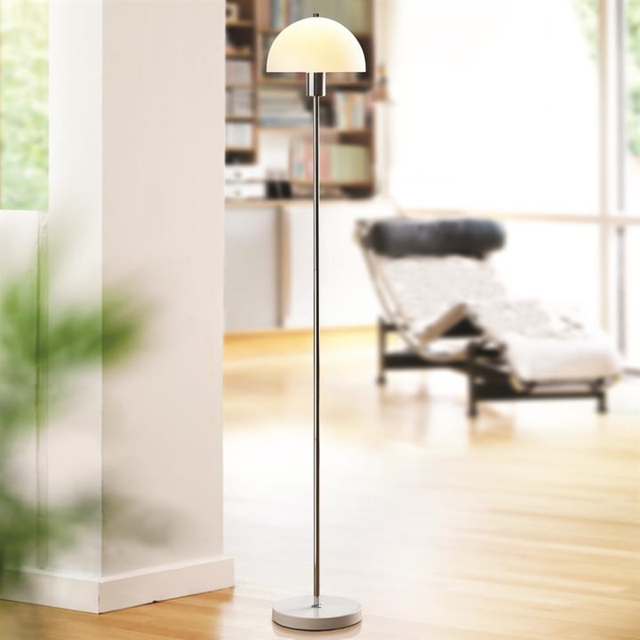 Vienda vloerlamp, wit-glas Herstal
