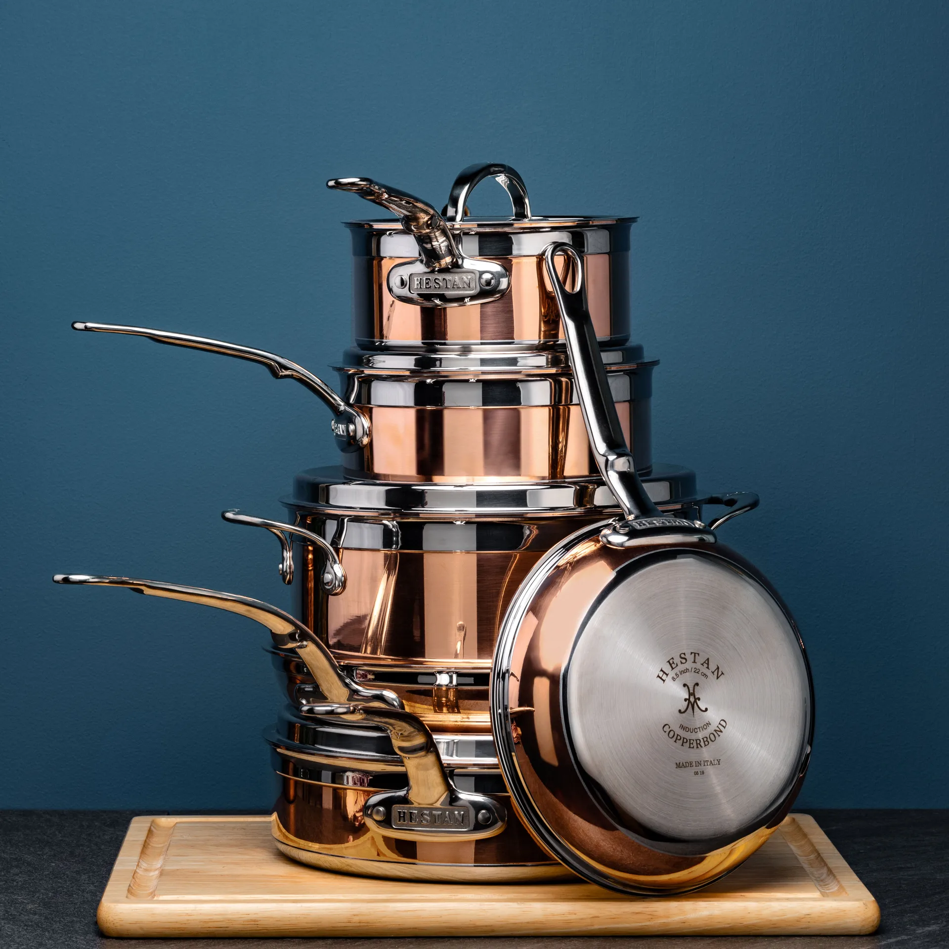 Hestan Copperbond kook- en koekenpannenset, 10-delig Hestan