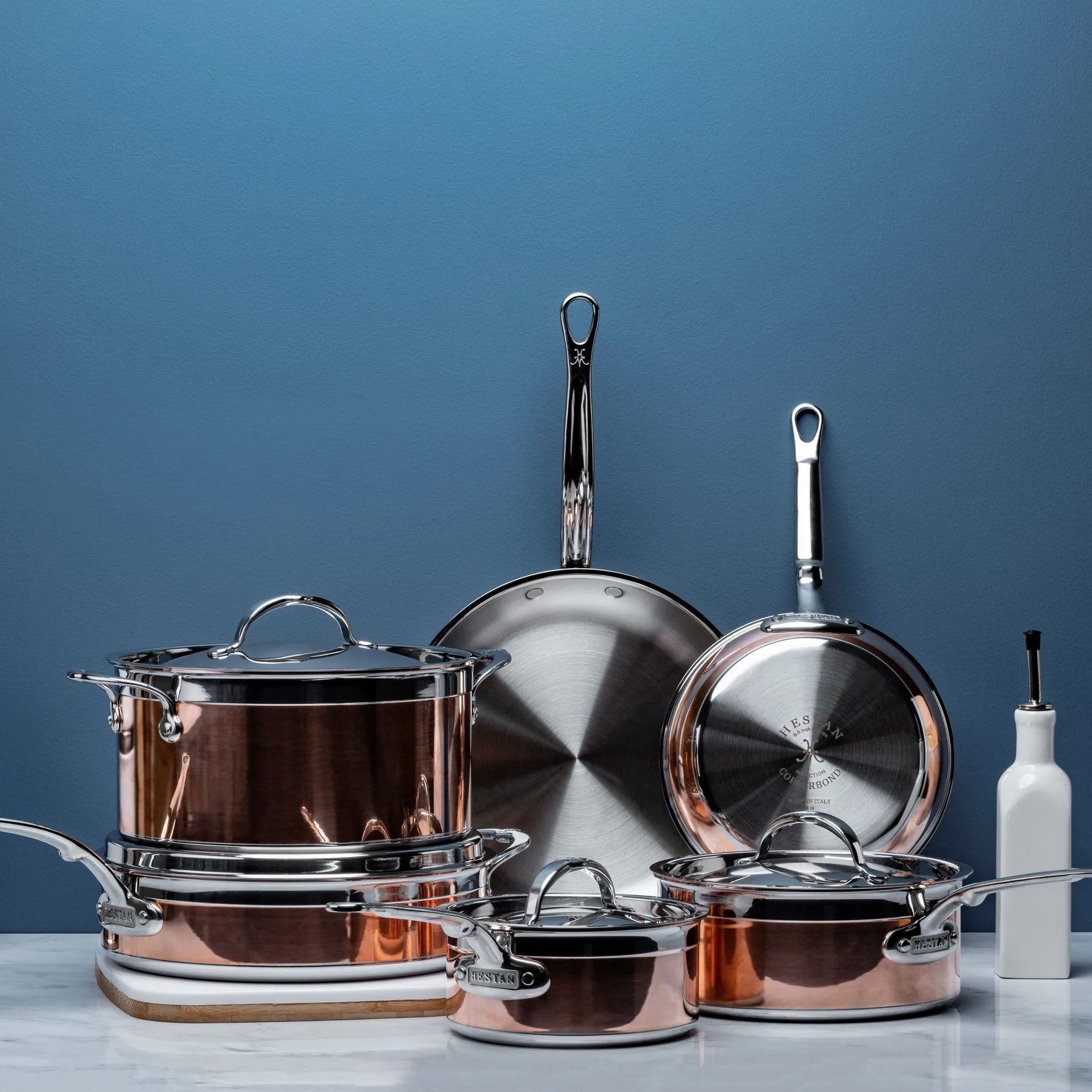 Hestan Copperbond kook- en koekenpannenset, 10-delig Hestan