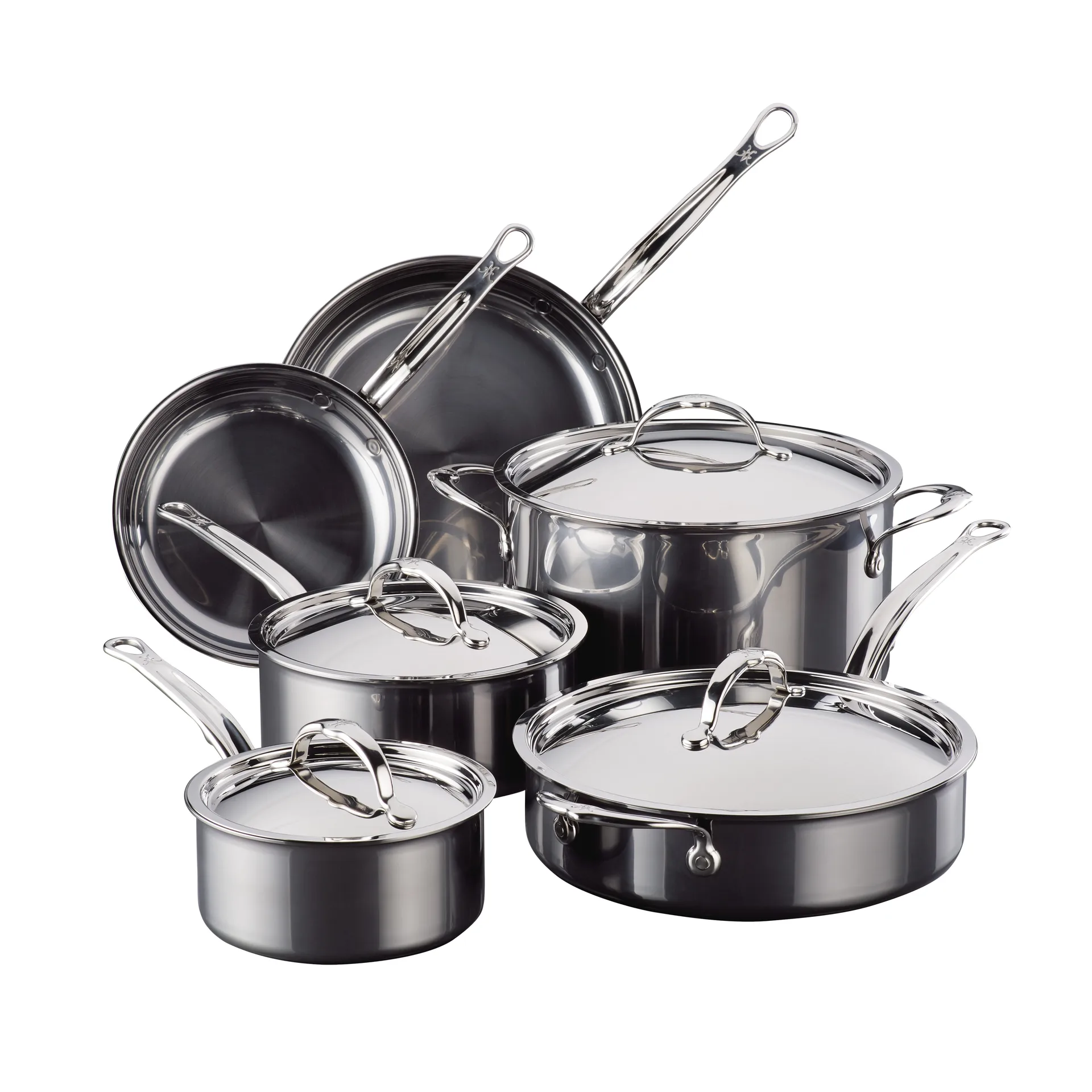Hestan Nanobond kook- en bakpan set., 10-delig Hestan