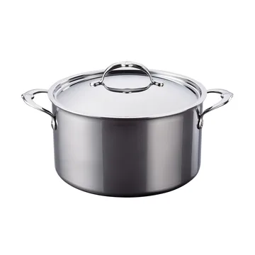 Hestan Nanobond pan met deksel 7,6 L - Roestvrij staal - Hestan