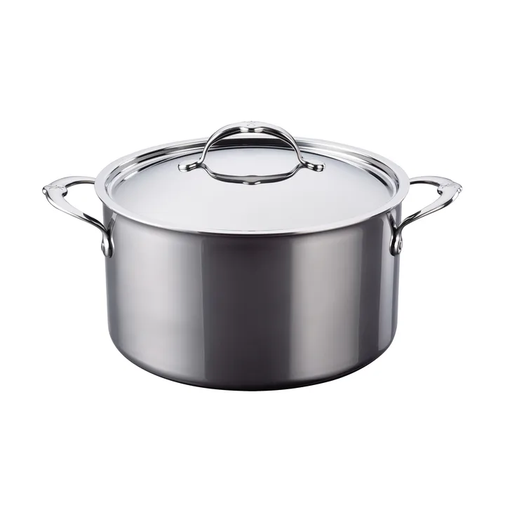 Hestan Nanobond pan met deksel 7,6 L - Roestvrij staal - Hestan