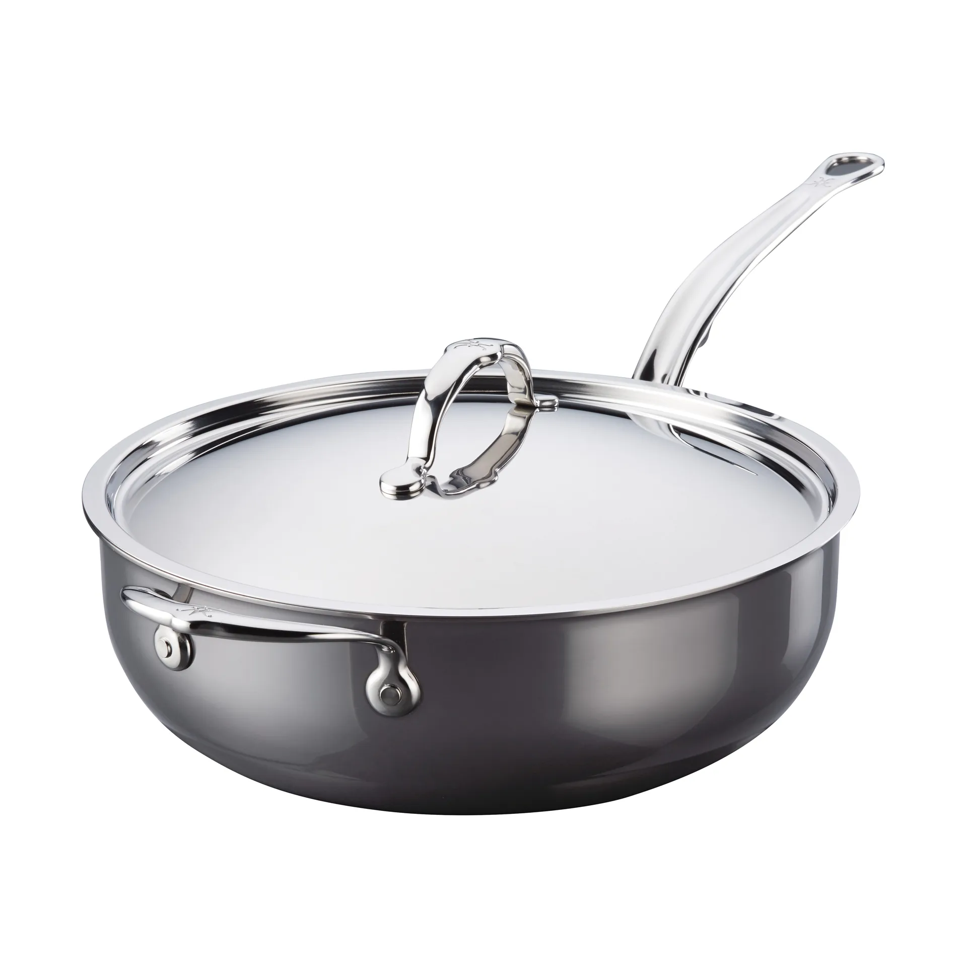 Hestan Nanobond sauteerpan met deksel 4,7 L, Roestvrij staal Hestan