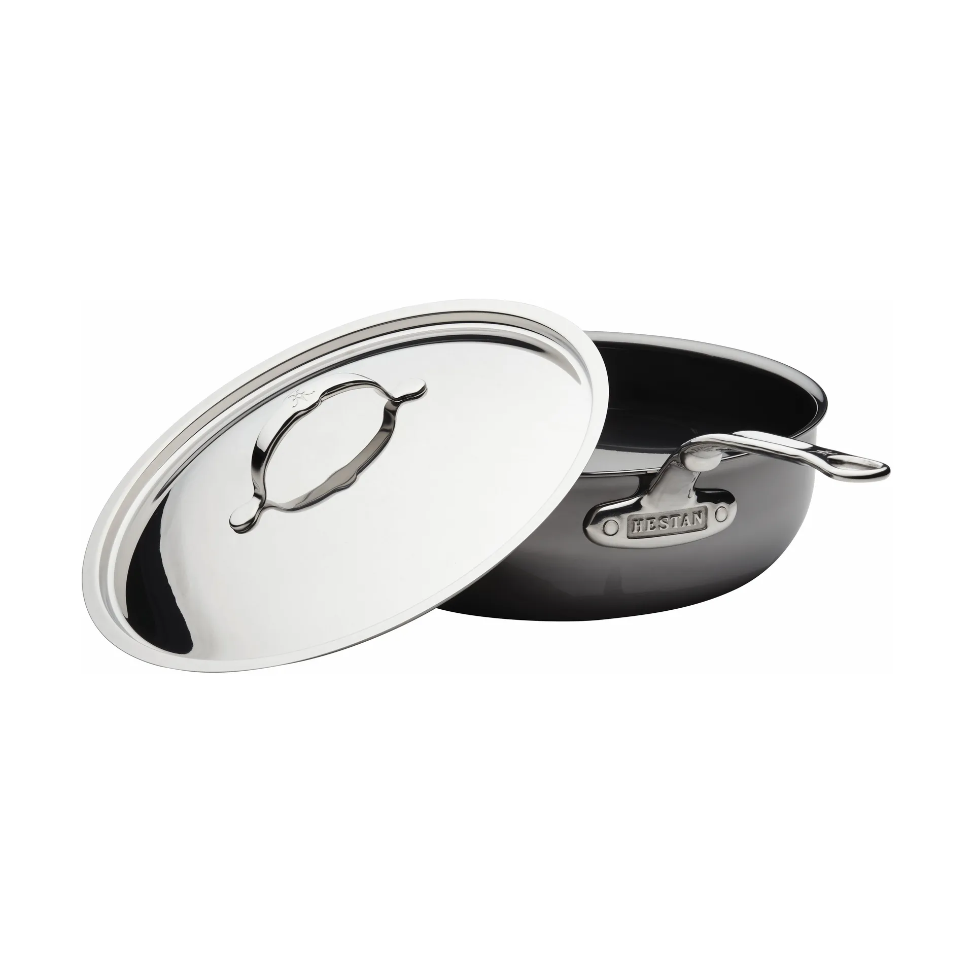 Hestan Nanobond sauteerpan met deksel 4,7 L, Roestvrij staal Hestan