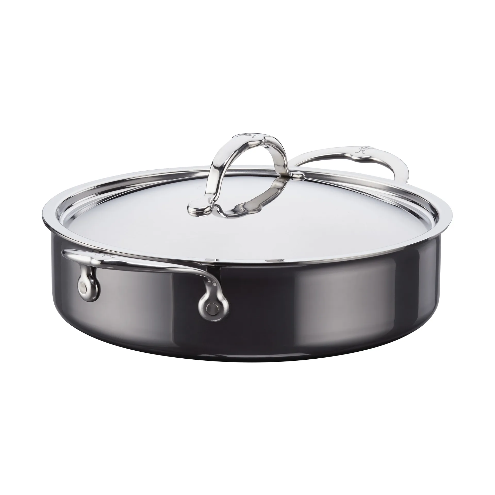 Hestan Nanobond sauteuse met deksel 26 cm, Roestvrij staal Hestan